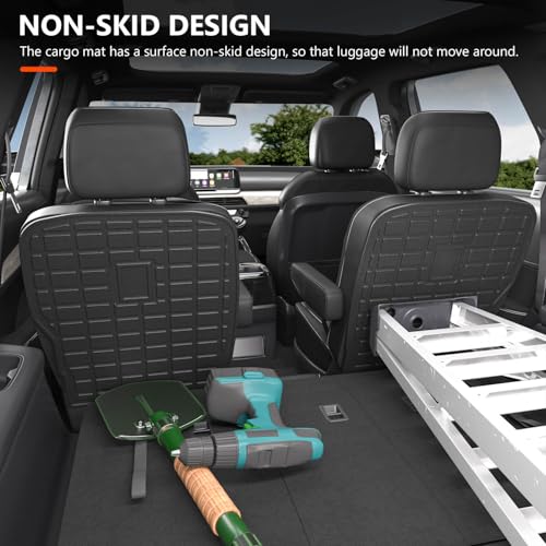 powoq 7 Seat Cargo Mat Compatible with 2020-2025 Kia Telluride Trunk Mat Cargo Liner TPE 2nd Backrest Liner Back Seat Protector Replacement for 2020-2025 Kia Telluride Accessories - Image 4