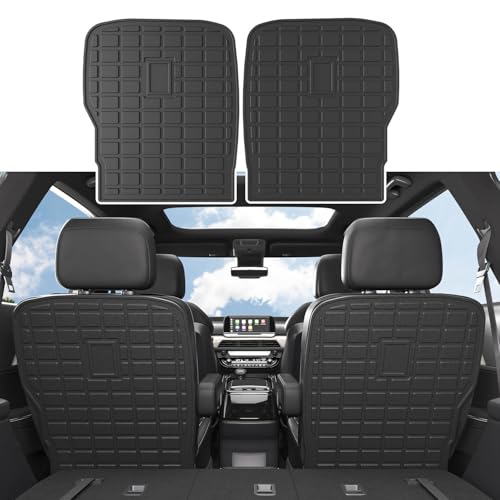 powoq 7 Seat Cargo Mat Compatible with 2020-2025 Kia Telluride Trunk Mat Cargo Liner TPE 2nd Backrest Liner Back Seat Protector Replacement for 2020-2025 Kia Telluride Accessories - Image 1