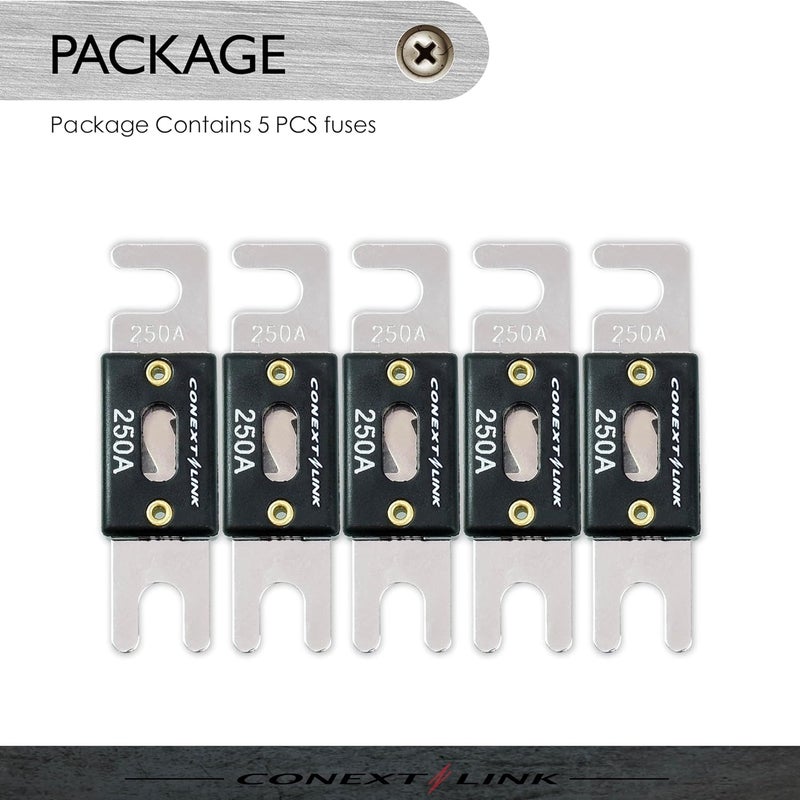 Conext Link ANL250-5 Nickel 250 Amp ANL Fuse 5 Pack （14024） - Image 5