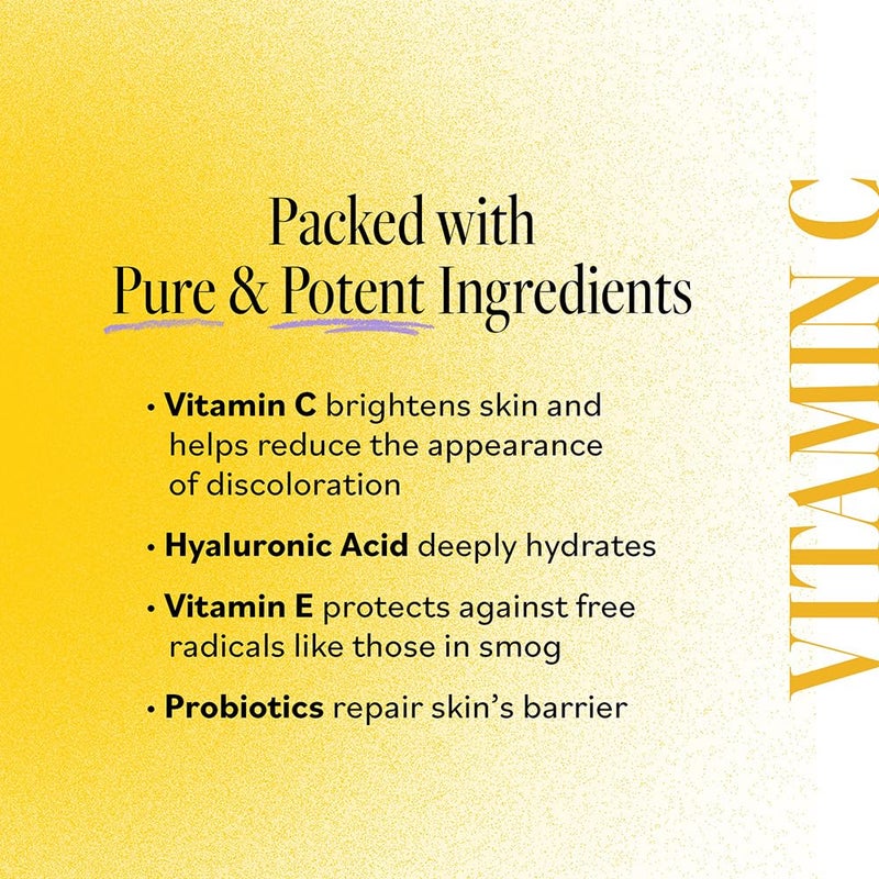derma-e DERMA E Vitamin C Concentrated Serum, 2 Oz, with Hyaluronic Acid, Vitamin E & Aloe, All Natural, Antioxidant-Rich Concentrated Formula, Hydrating & Brightening Vitamin C Face Serum - Image 5