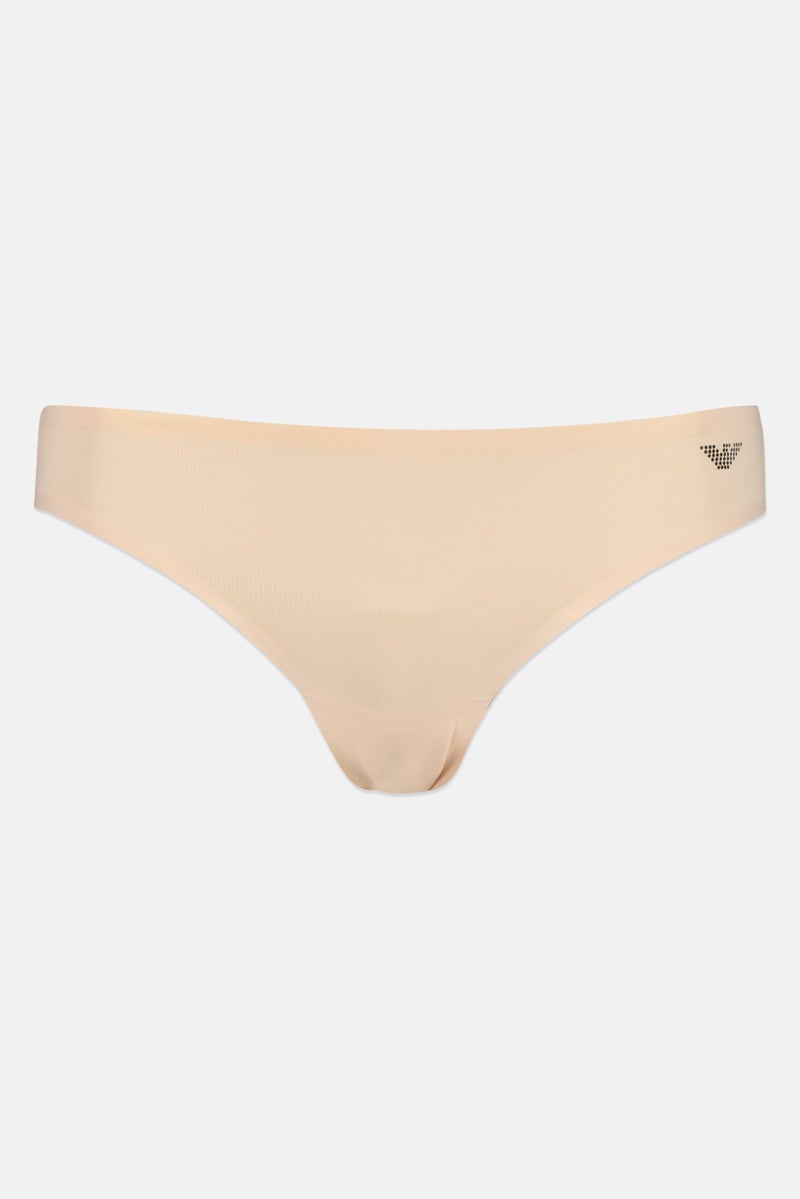 EMPORIO ARMANI Women Solid Pull On Panty, Nude - Image 1