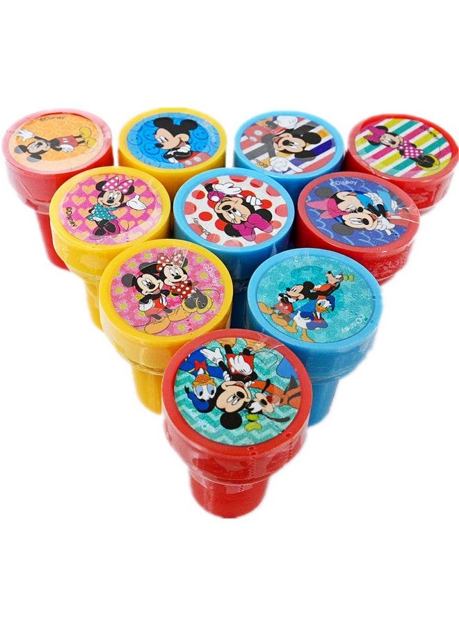 Mirage 10Pcs Disney Mickey Mouse Stamps Stampers Selfinking Birthday Party Favors - Image 5
