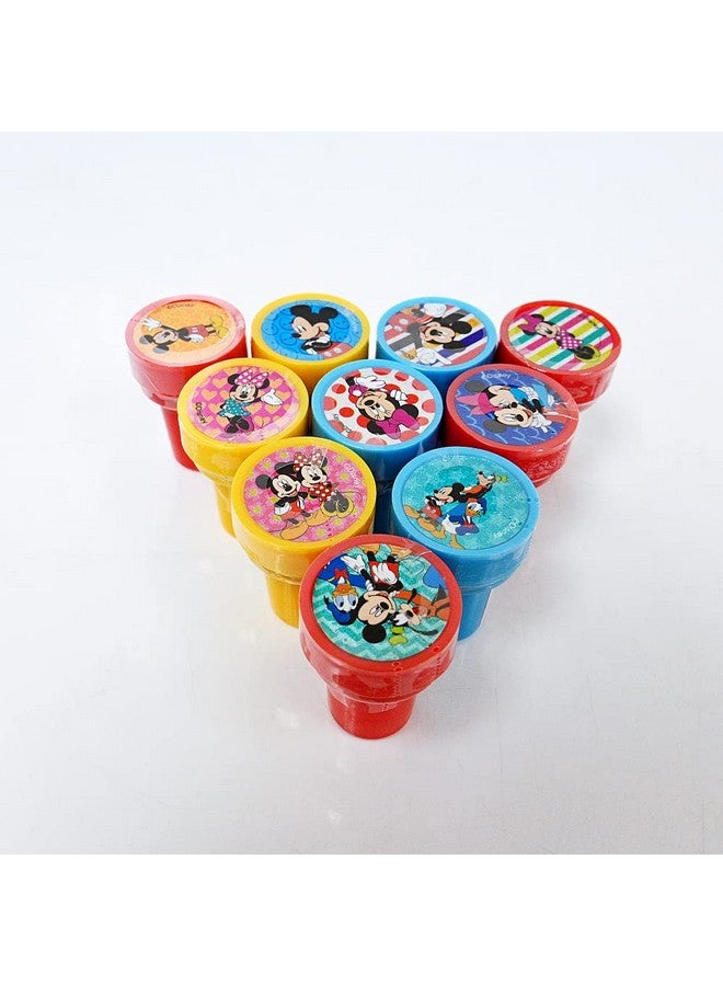 Mirage 10Pcs Disney Mickey Mouse Stamps Stampers Selfinking Birthday Party Favors - Image 3