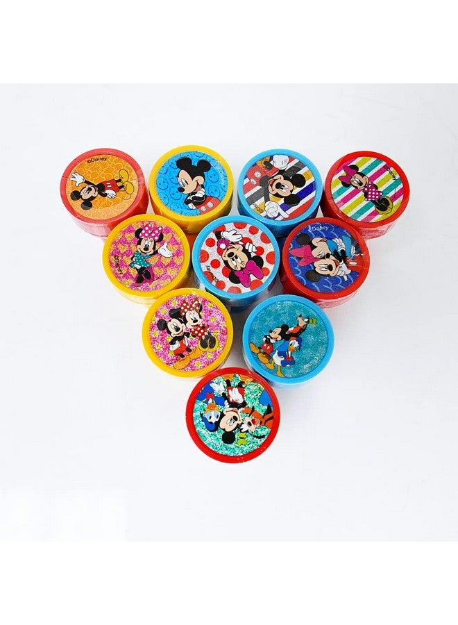 Mirage 10Pcs Disney Mickey Mouse Stamps Stampers Selfinking Birthday Party Favors - Image 4