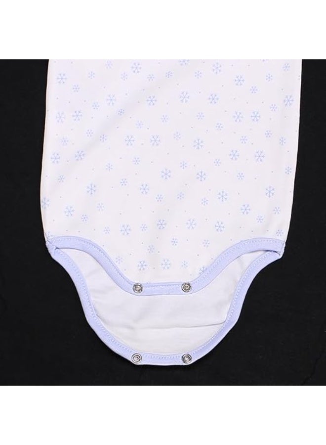 فيشين مجموعة من 4 ملابس داخلية بأكمام طويلة ورقبة دائرية من VITION للأولاد والبنات من عمر 3 إلى 24 شهرًا، قمصان قطنية مريحة للأطفال (صنع في تركيا) - Image 5