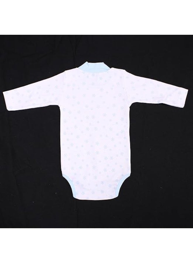 فيشين مجموعة من 4 ملابس داخلية بأكمام طويلة ورقبة دائرية من VITION للأولاد والبنات من عمر 3 إلى 24 شهرًا، قمصان قطنية مريحة للأطفال (صنع في تركيا) - Image 4