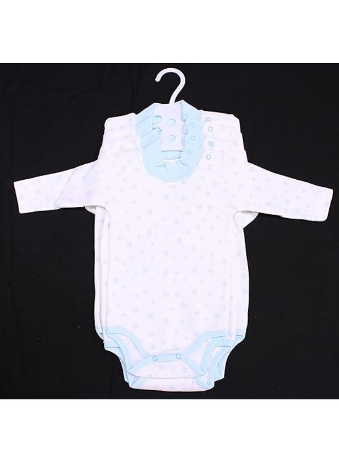 فيشين مجموعة من 4 ملابس داخلية بأكمام طويلة ورقبة دائرية من VITION للأولاد والبنات من عمر 3 إلى 24 شهرًا، قمصان قطنية مريحة للأطفال (صنع في تركيا) - Image 2