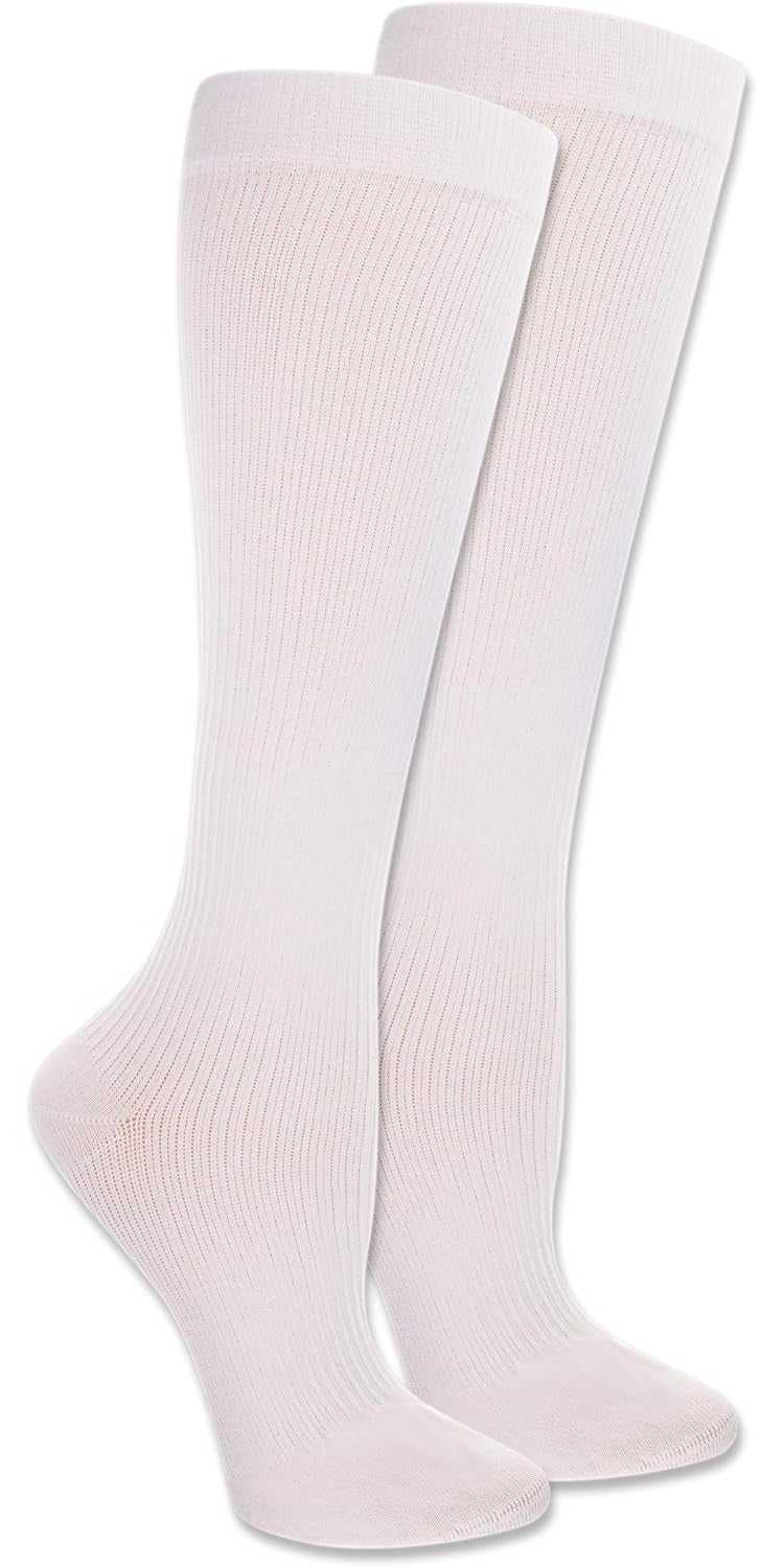 Women's Travel Knee High Socks with Graduated Compression, 1 & 2 Packs - Image 1