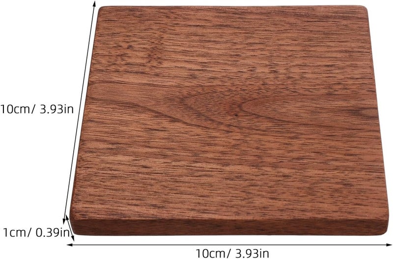 2pcs Walnut Solid Wood Boards 10x10x1cm Unfinished Wood Blocks for Carving DIY Woodcrafts Whittling Projects and Burning - Image 2