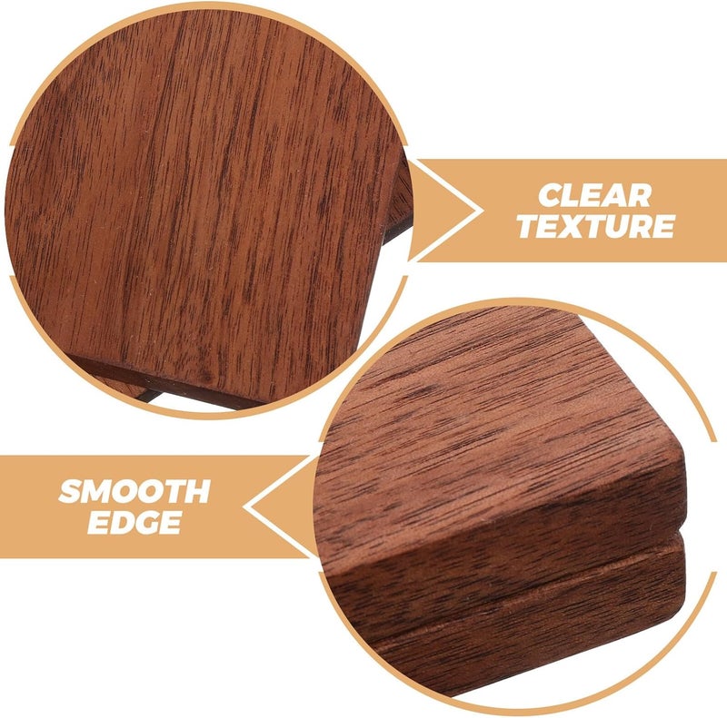 2pcs Walnut Solid Wood Boards 10x10x1cm Unfinished Wood Blocks for Carving DIY Woodcrafts Whittling Projects and Burning - Image 3