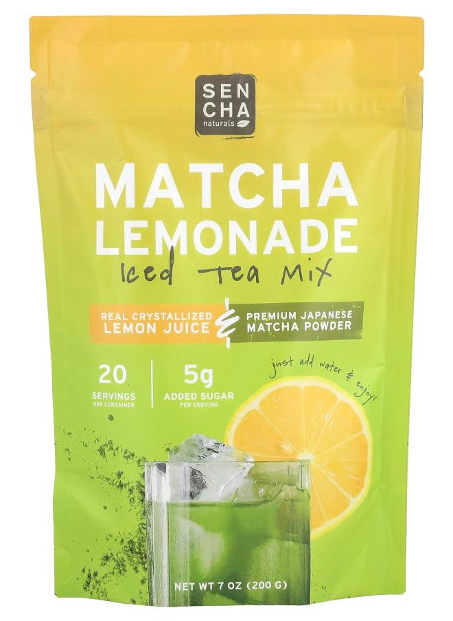 Sencha Naturals Matcha Lemonade Iced Tea Mix 7 oz (200 g) 