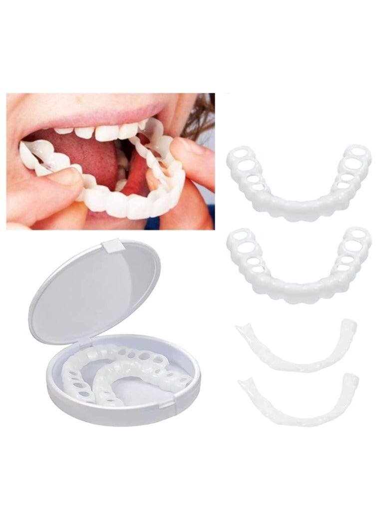 SNAP-ON Adjustable Snap On Dentures, Temporary Teeth Repair Kit Correct Denture Alignment For Temporary Teeth Replacement - Image 1