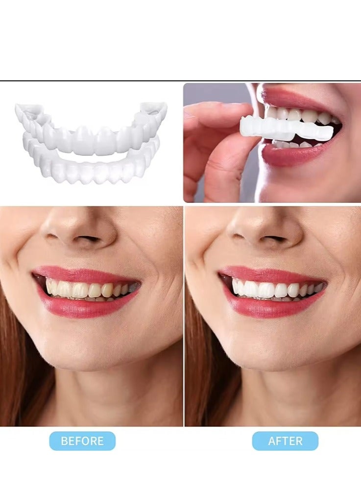 SNAP-ON Adjustable Snap On Dentures, Temporary Teeth Repair Kit Correct Denture Alignment For Temporary Teeth Replacement - Image 2