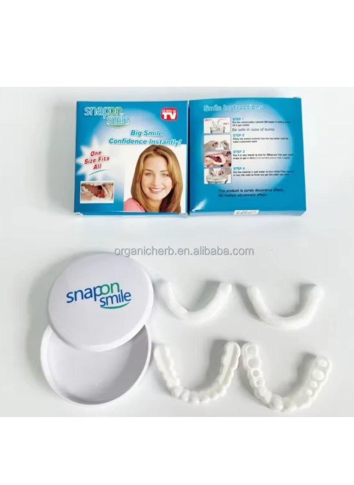 SNAP-ON - Adjustable Snap On Dentures, Temporary Teeth Repair Kit Correct Denture Alignment For Temporary Teeth Replacement - Image 1