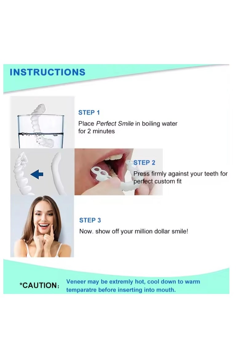 SNAP-ON - Adjustable Snap On Dentures, Temporary Teeth Repair Kit Correct Denture Alignment For Temporary Teeth Replacement - Image 1