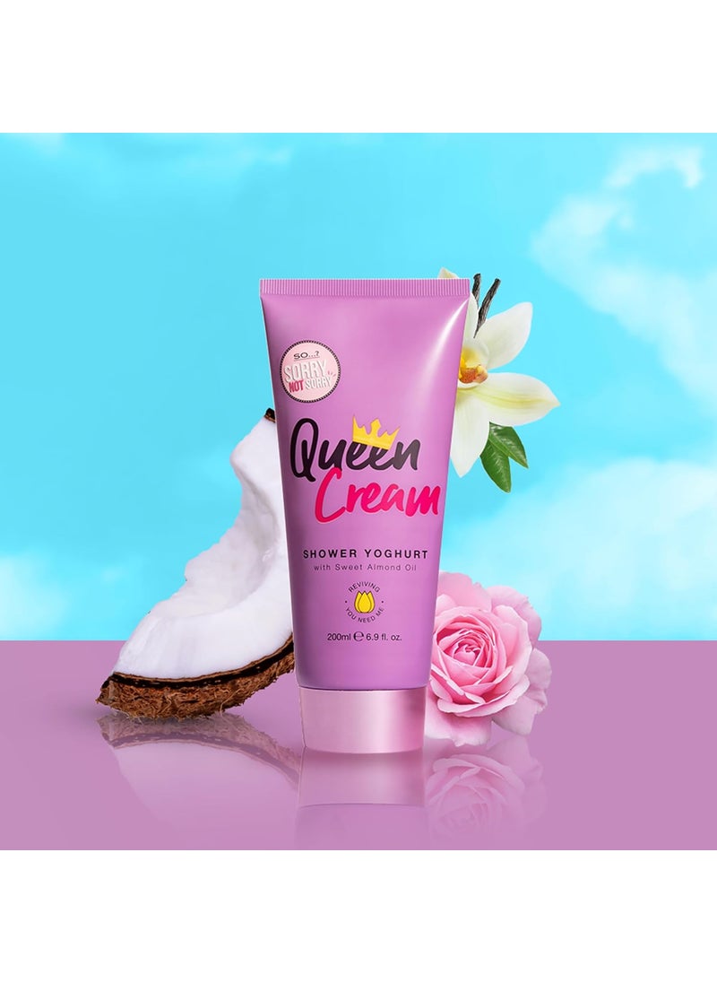 So..? So Sorry Not Sorry Queen Shower Yoghurt  Infused with Shea Butter and Vanilla Bean  Soothing and Refreshing Shower Gel for Women  69 oz  - Image 3