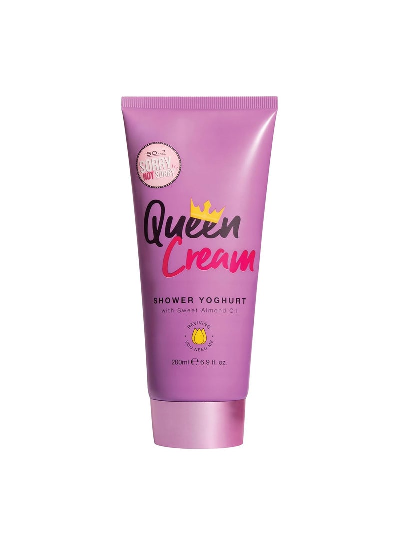 So..? So Sorry Not Sorry Queen Shower Yoghurt  Infused with Shea Butter and Vanilla Bean  Soothing and Refreshing Shower Gel for Women  69 oz  - Image 1