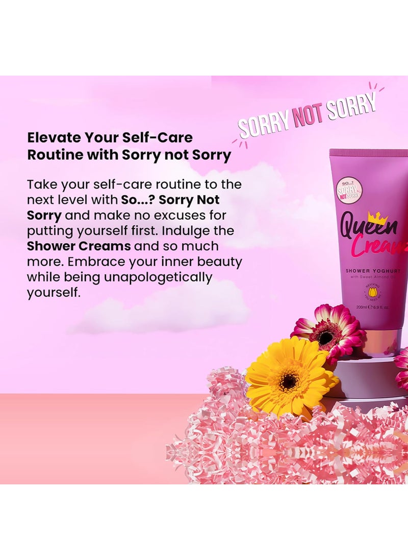 So..? So Sorry Not Sorry Queen Shower Yoghurt  Infused with Shea Butter and Vanilla Bean  Soothing and Refreshing Shower Gel for Women  69 oz  - Image 2