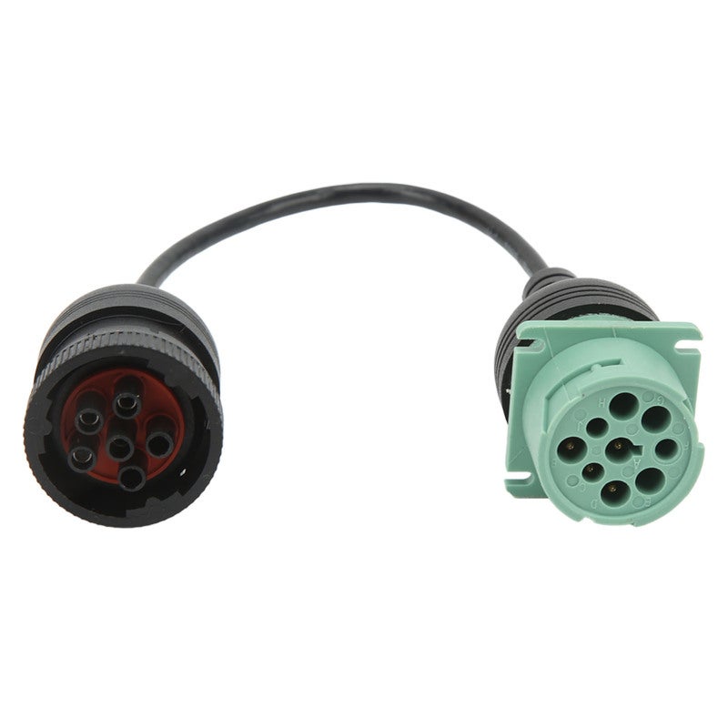 9Pin To 6Pin Diagnostic Cable ABS Metal J1939 To J1708 Cable - Plug And Play Truck Diagnostic Connector for Repair Maintenance - Image 1