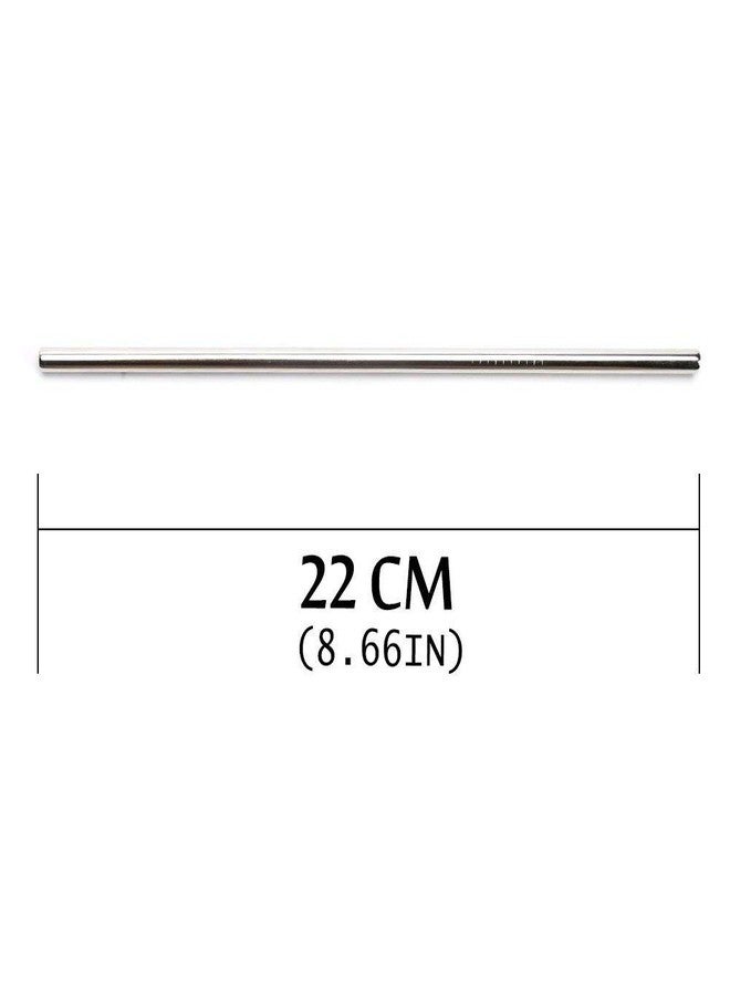 Fancyku Stainless Steel Straws for Drinking with Brushes (3 Bent + 3 Straight + 2 Brushes) - Image 3