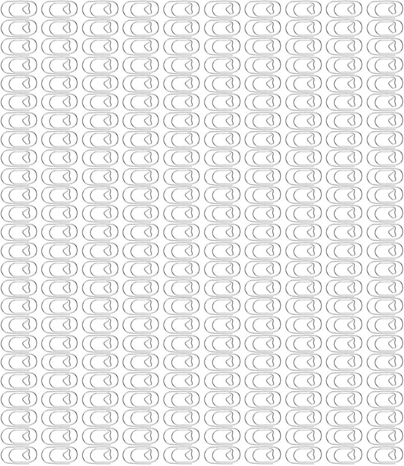 klarako Glamourous 250Pcs Love Heart Paperclips Remarkable Japanese Plastic Coated Wire Version Adorable Small Clips Exquisite Special Shape Functionality for Bookmark Clamping Paper - Image 2