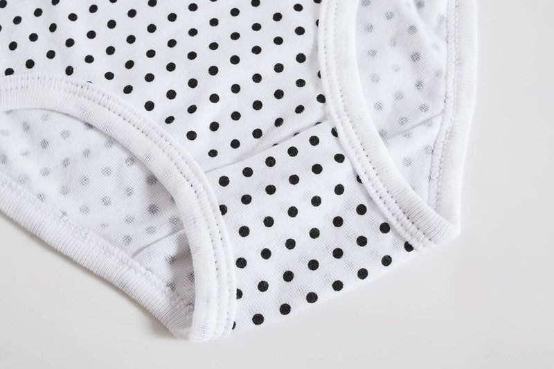 Winging Day Packs of 6 Big Girls Panties Multi Color Polka Dot Underwear Size 14 - Image 4