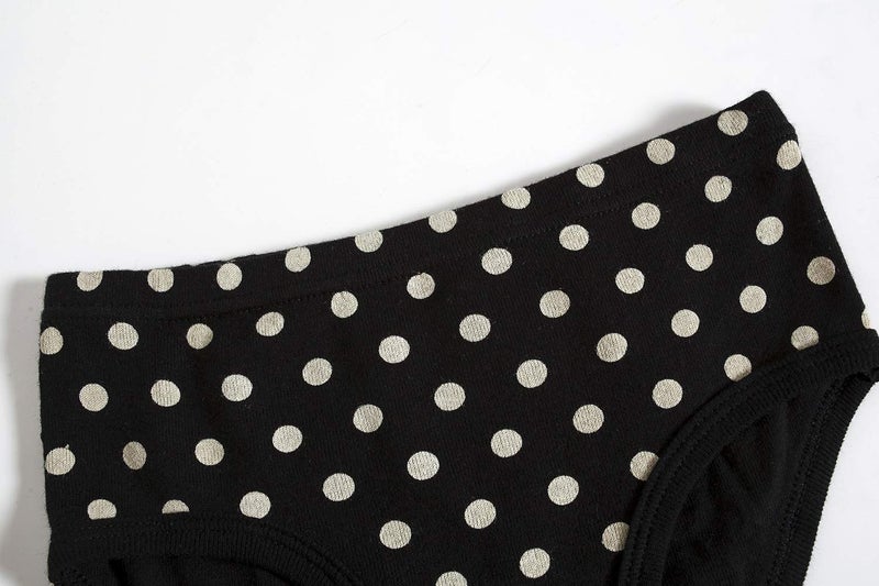Winging Day Packs of 6 Big Girls Panties Multi Color Polka Dot Underwear Size 14 - Image 3