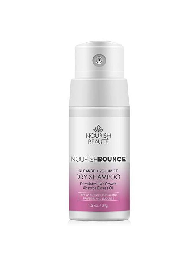 Nourish Beaute Dry Shampoo For Hair Loss That Promotes Hair Regrowth Volume And Thickening Clean Beauty With Rice Starch Antioxidants And Extracts For Men And Women 1 12Oz Bottle White  - Image 1