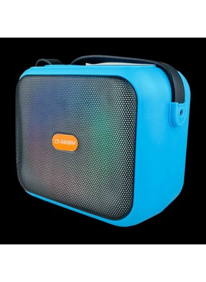مكبر صوت لاسلكي محمول بتقنية البلوتوث، أزرق CS-0408M - Image 1