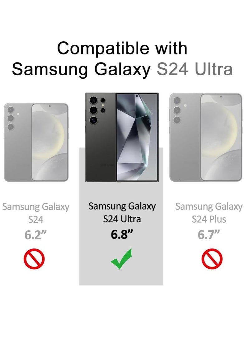 BORTONY Samsung Galaxy S24 Ultra Case Soft Flexible TPU Clear Galaxy S24 Ultra Cover Shockproof Transparent Phone Case for Samsung Galaxy S24 Ultra 6.8 inch - Image 2