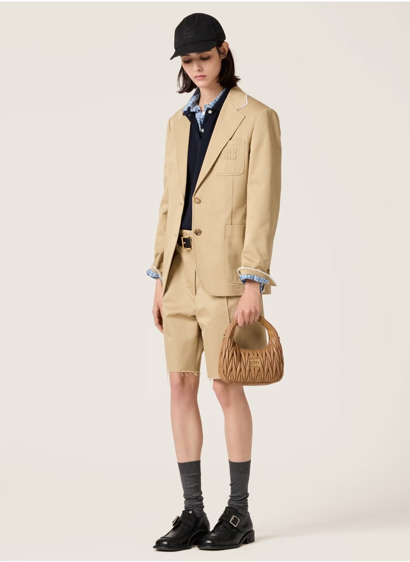 Miu Miu MIU Wander Matelassé Nappa Leather Hobo Bag, Women's Tote Bag, Womens Cross-Body Bag, Women's Hand Bag, Women's Shoulder Bag, Women's Travel Bag, Caramel  - Image 2