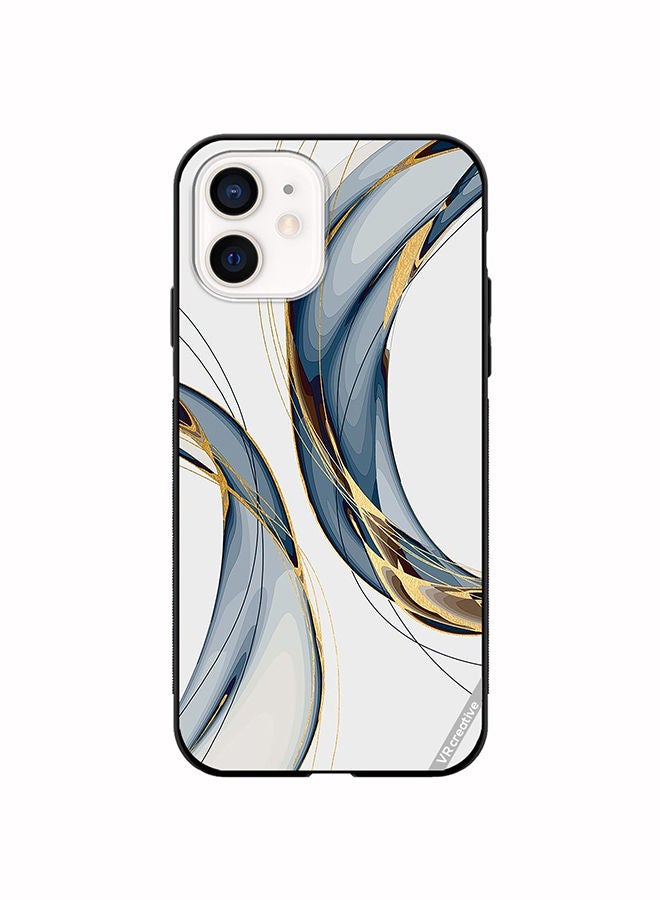 VR CREATIVE Protective Case Cover For Apple iPhone 12 Digital Art Layers Design Multicolour - Image 1