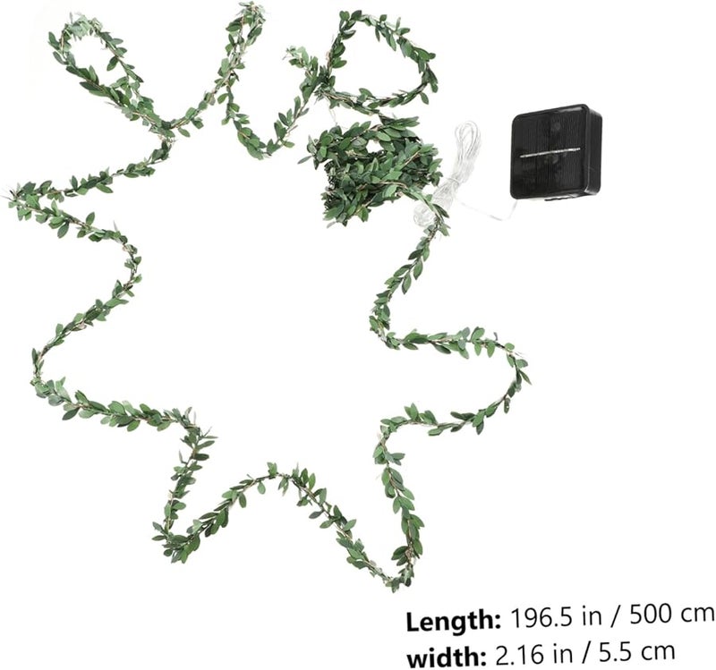 Solar Rattan String Lights Outdoor Garden Patio Lawn Decor With Ground Stake Warm White - Image 5