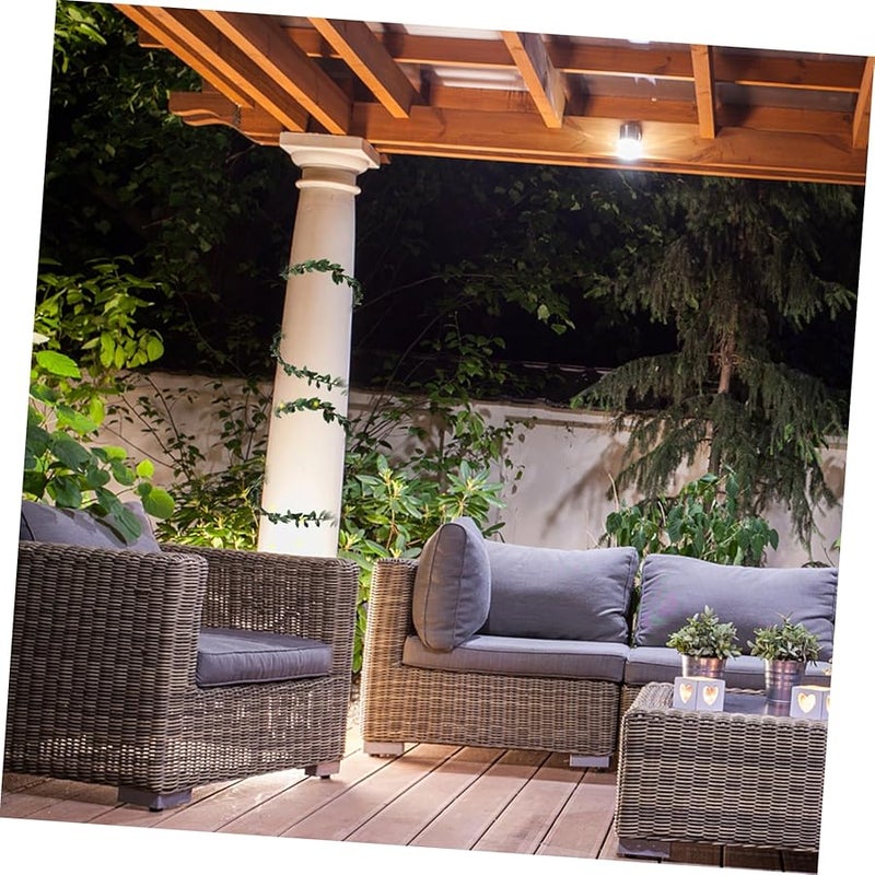 Solar Rattan String Lights Outdoor Garden Patio Lawn Decor With Ground Stake Warm White - Image 4