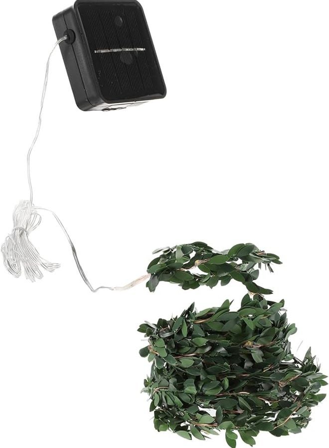 Solar Rattan String Lights Outdoor Garden Patio Lawn Decor With Ground Stake Warm White - Image 1