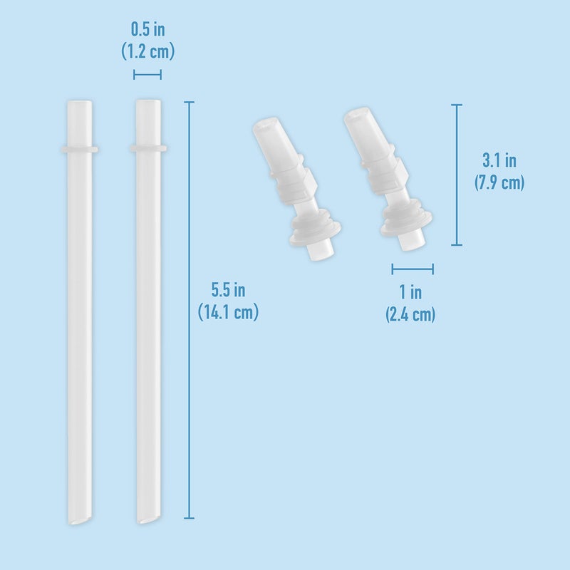 Bentgo Kids Water Bottle Replacement Straws - 2-Pack of Reusable, Leak-Proof, & BPA-Free, Safe-Sip Straws & Valves for Bentgo Water Bottles (BGKDCP) - Image 4