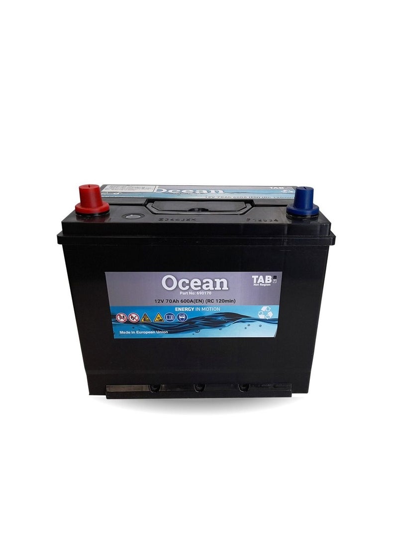 Ocean - Ocean Battery 600A 12V 70AH - Marine battery - Image 1