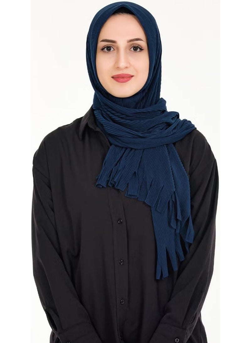 Sensu Hijab Practical Pleated Ready-made Shawl - Image 1