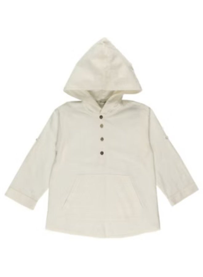 بانكو قميص بأكمام طويلة مع غطاء رأس PALM - Image 5