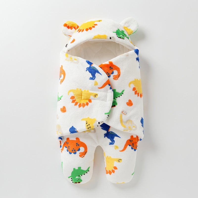 Baby Sleeping Bag Autumn and Winter Flannel Four Seasons Universal Neonatal Siamese Anti-Scare Pajamas Baby and Child Anti-kick Quilt - Image 1
