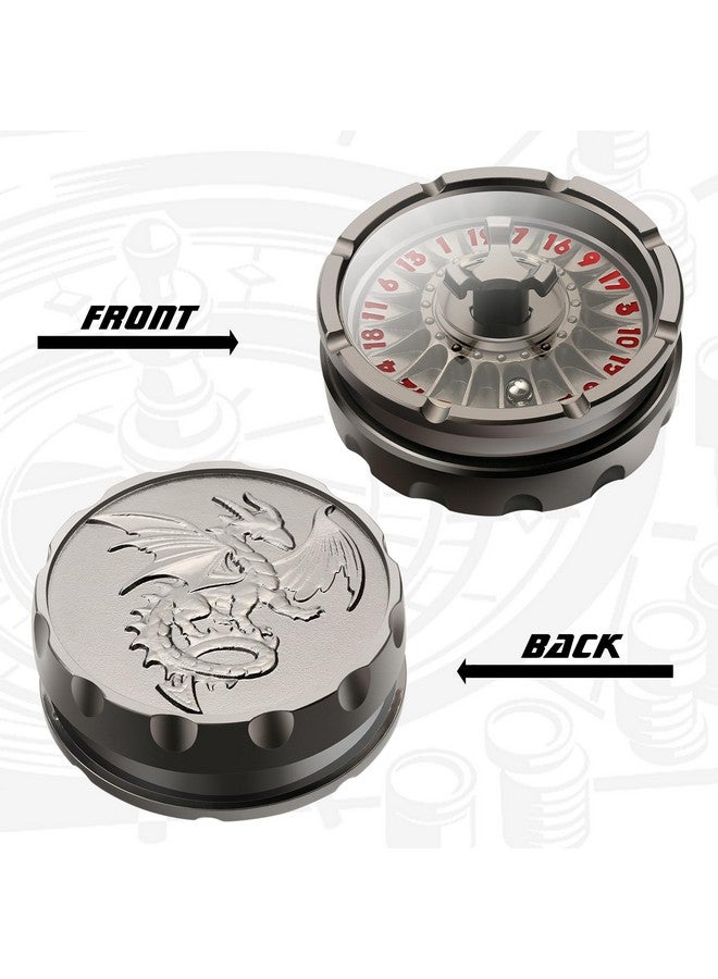 DNDND Roulette D20 Dice,50MM Metallic D20 DND Dice with Gorgeous Gift Box for Dungeons and Dragons and Table Game (Black with Red Num) - Image 3