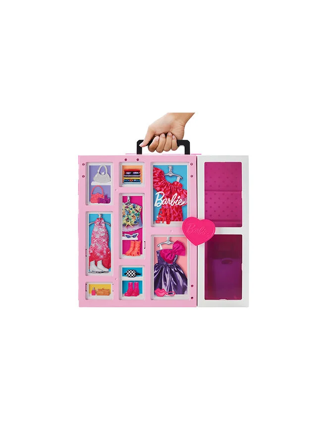 Barbie Dream Closet And Blonde Doll, 2+ Ft. Wide, 30+ Pieces, 3 Years And Up