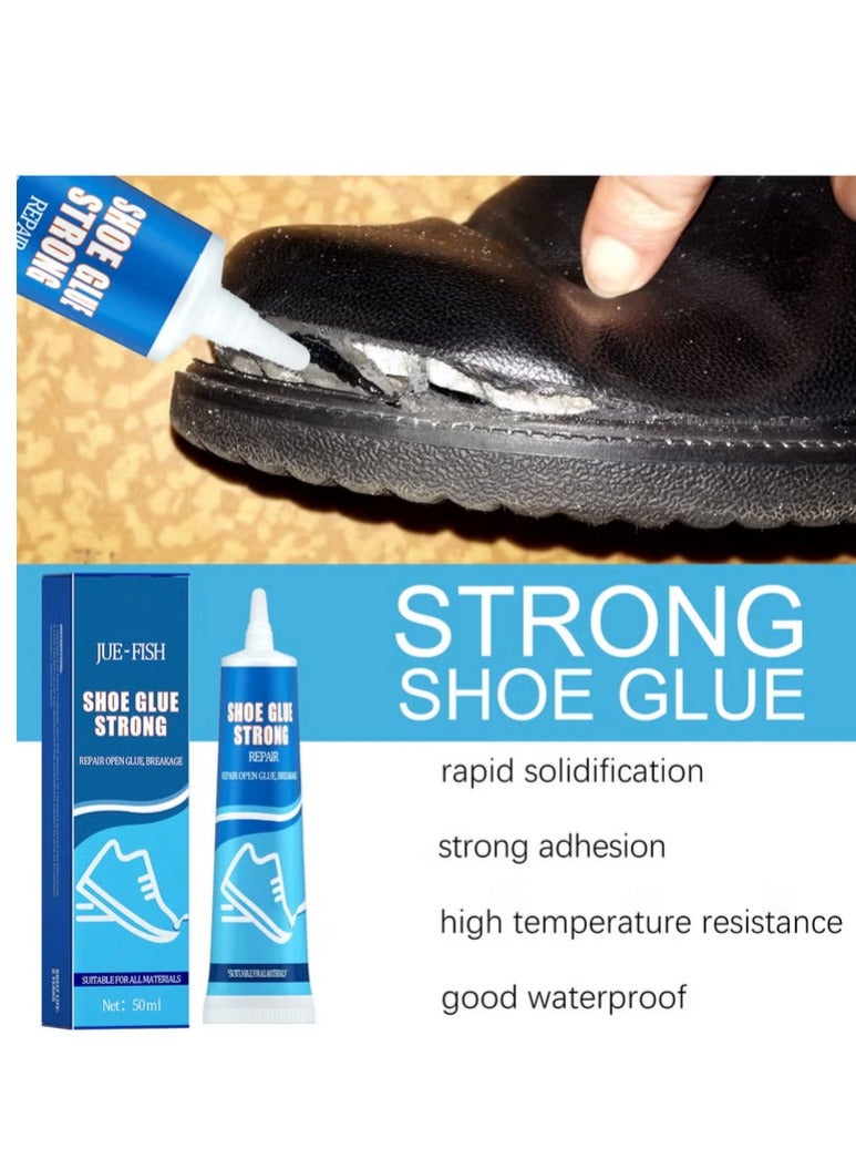 JUE-FISH Shoe Glue Strong，Repair Open Glue，Breakage，Professional Sandals Fix Glue For Grade Low Odor Quick Dry Low-Temperature Resistant（50ml） - Image 4