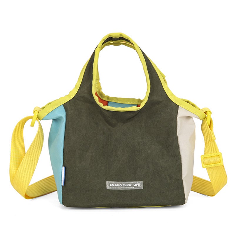 Trendy Dopamine Color-Blocking Women'S Shoulder Bag, New Fashionable Versatile Commuter Crossbody Bag - Image 1