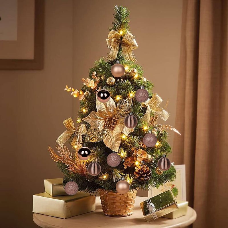 Briful 30PCS 2"" Christmas Ball Ornaments Shatterproof Rose Gold Christmas Tree Decorations Xmas Tree Balls Halloween Ornaments D?cor - Image 5