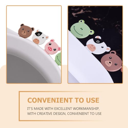 UKCOCO Toilet Lid Lifter, 4pcs Toilet Seat Lifter Handle Cover Clean Lift Tabs Avoid Touching Stool for Home Office Hotel - Image 5