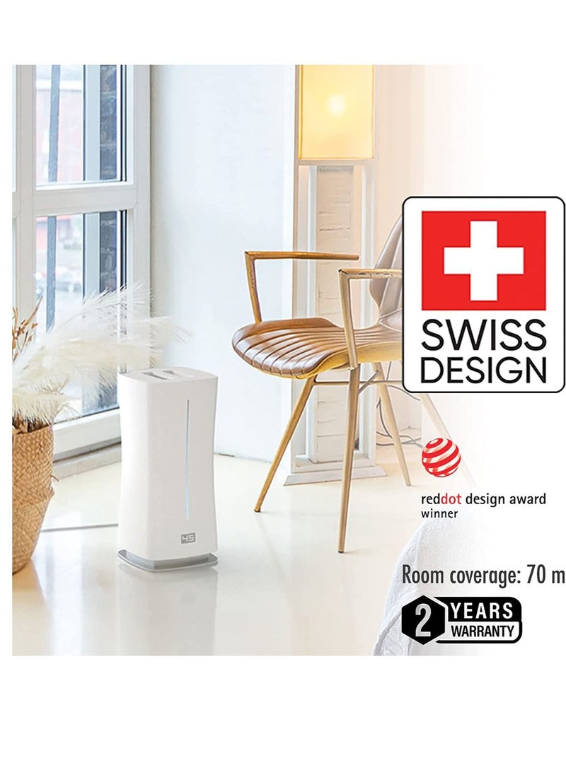Stadler Form - Stadler Form Eva Humidifier 6.3L Ultrasonic Humidifier with Oil Diffuser, Hot and Cold Mist, Remote Control and Sensor, Hygrometer, and Night Mode - For Big Rooms up to 80m², 2 Years Warranty - Image 1
