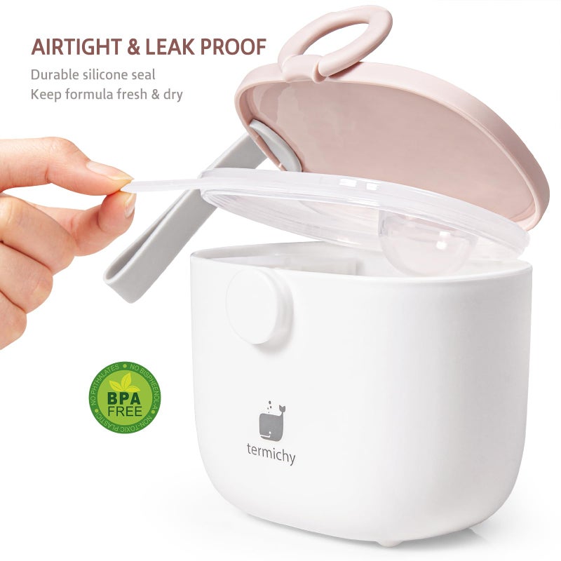 Termichy Baby Formula Dispenser, Portable Formula Dispenser Container with Scoop and Carry Handle for Travel Outdoor Activities for Baby Infant, 500ml - Image 3