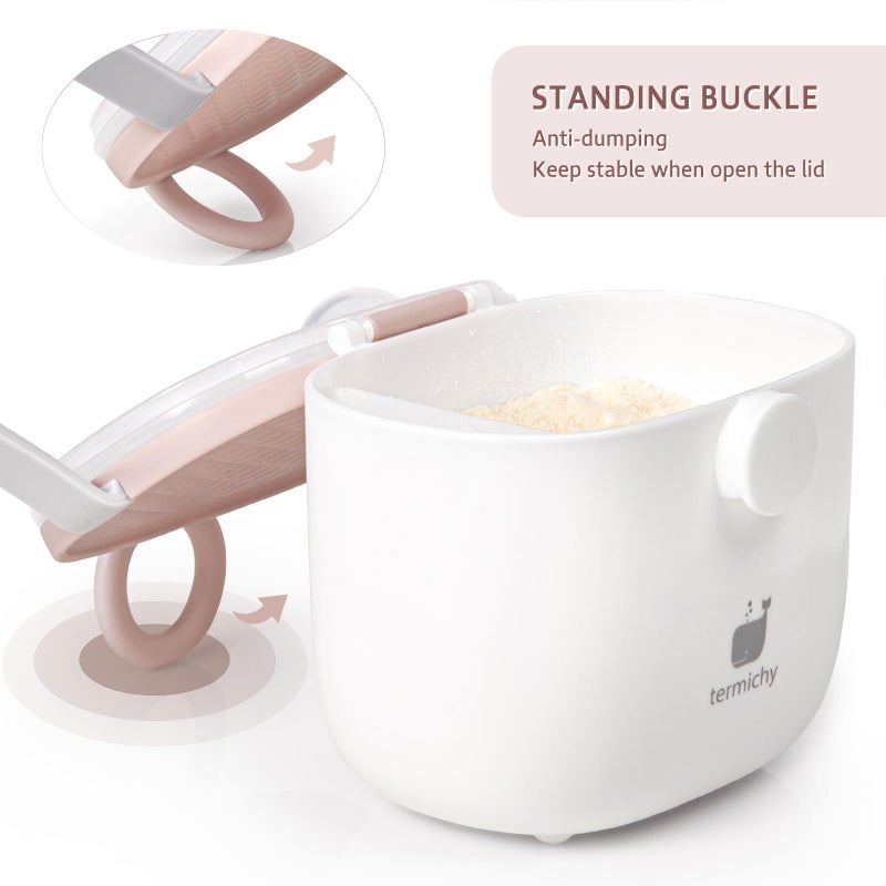 Termichy Baby Formula Dispenser, Portable Formula Dispenser Container with Scoop and Carry Handle for Travel Outdoor Activities for Baby Infant, 500ml - Image 5