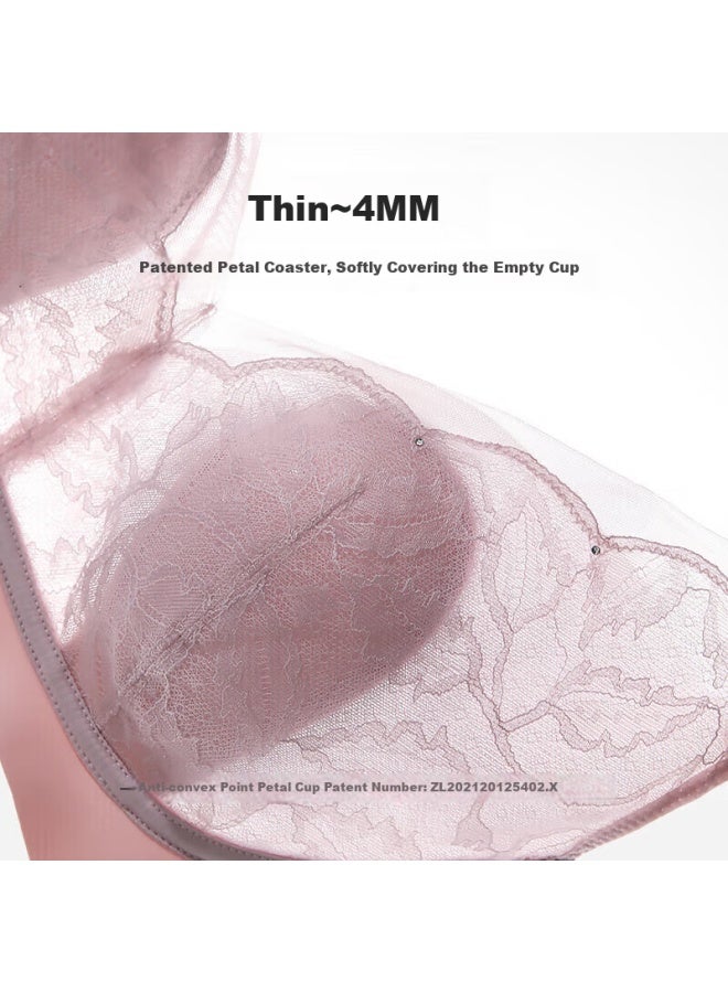 Aimer "oxygen Little Petals" Gift Box Thin Style Wire-free Lace Soft Support Bra And Panty Set - Image 3